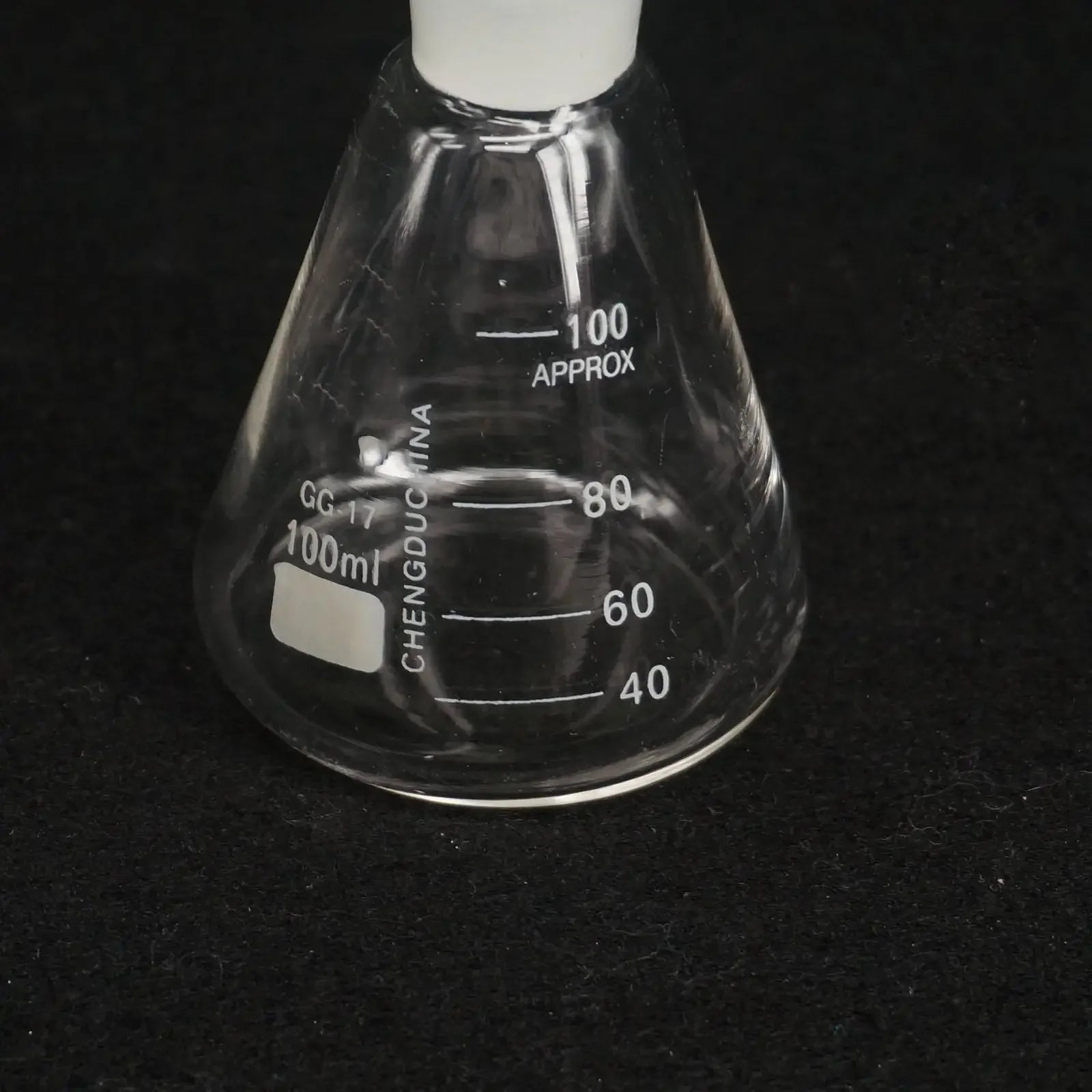 100ml Lab Borosilicate Glass Erlenmeyer Conical Flask with Ground-in Stopper - KiwisLove