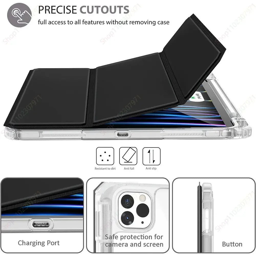 Smart Funda Case iPad 9th 8th 7th 10th Gen Case ipad Air11/13 2024 Pro11/13 M4 Case Air5 4 10.9''/10.5''/10.2''/9.7''/13''/12.9'
