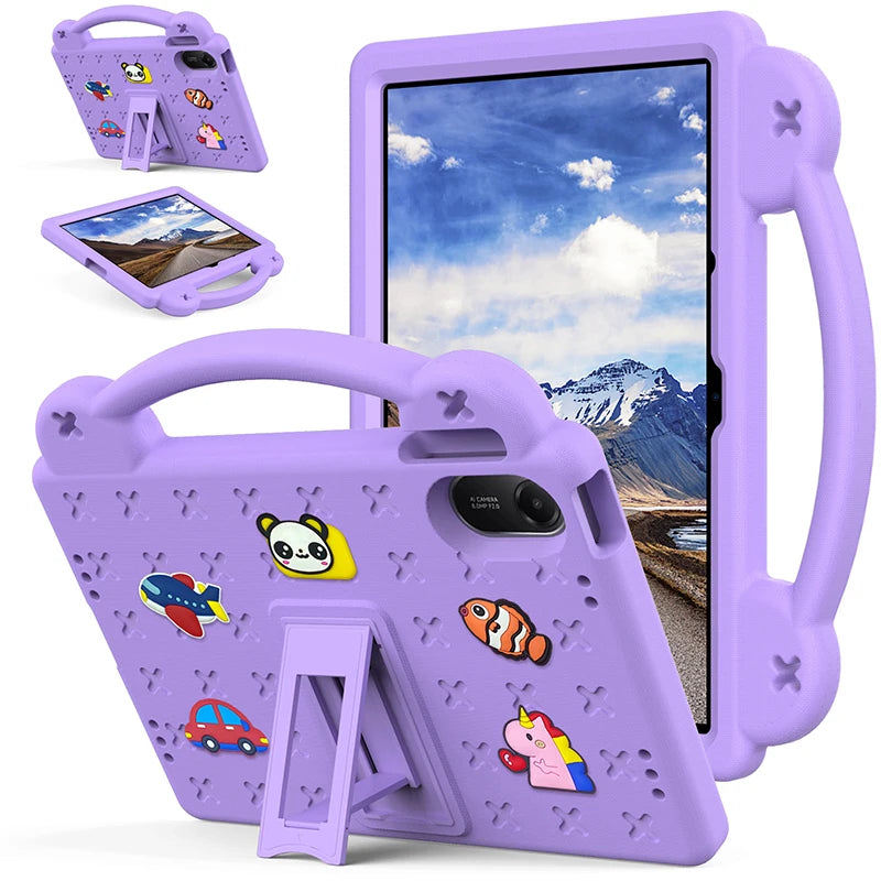 EVA Bear Case for Xiaomi Redmi Pad 2 2025 11inch Tablet Case Kids Friendly Shockproof Stand Protective Case for Redmi Pad 2 11"