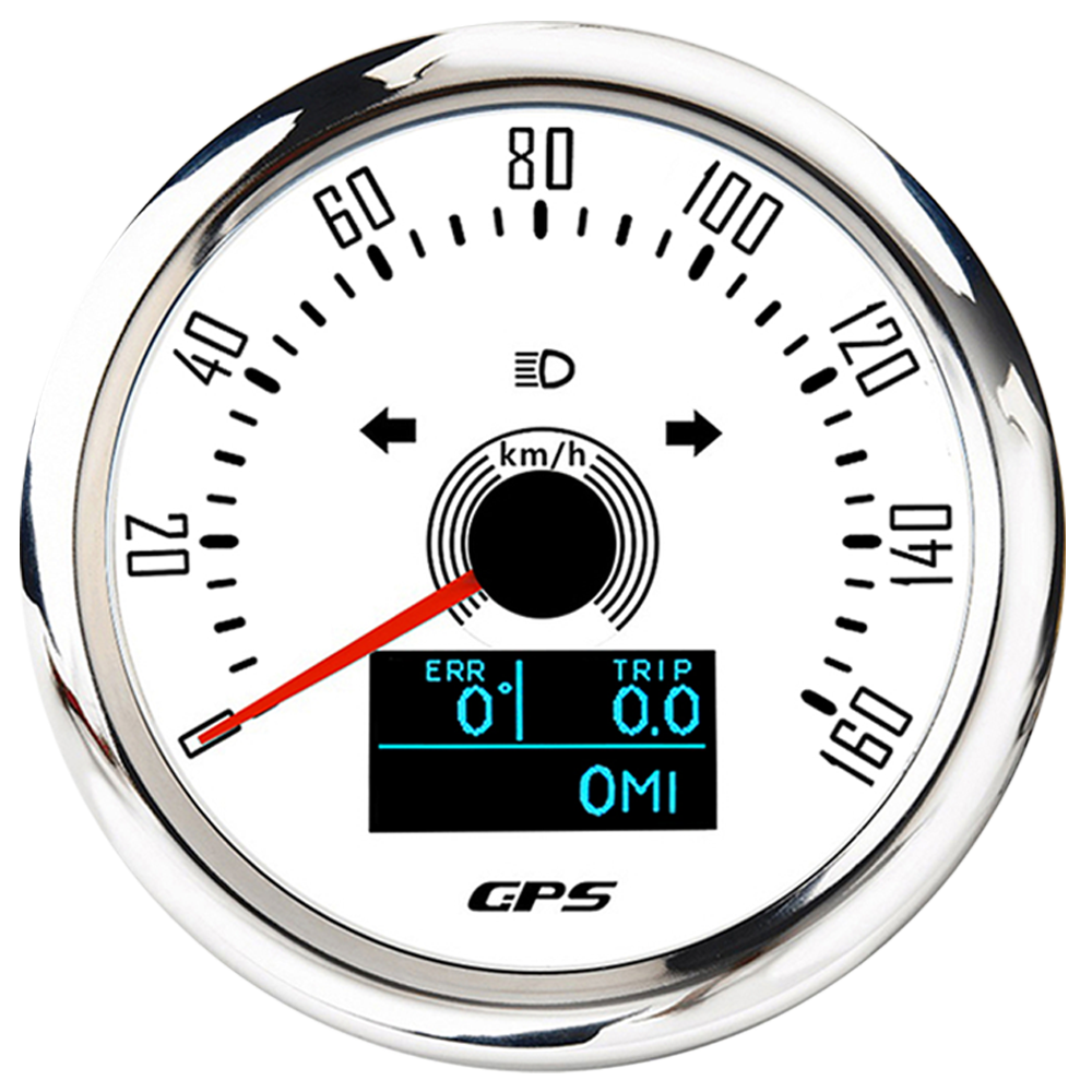 85mm Boat GPS Speedometer 0-160 MPH Odometer Gauge With Antenna Speed Meter Trip ODO COG Waterproof for Mairne Car Truck - KiwisLove