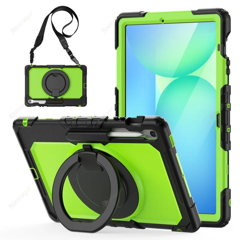 Compatible with Samsung Galaxy Tab S10 FE+ 13.1 inch SM-X620/X626B Case Heavy Armor Shockproof Drop Funda S10 fe + 13.1" Cover
