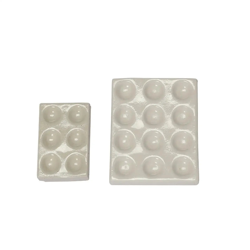 White 6 Holes Laboratory Porcelain Spotting Tile Reaction Plate Apothecary - KiwisLove