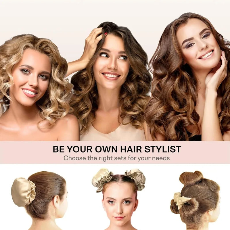 New Heatless Curling Rod Silk Curls No Heat Hair Curler Soft Hair Rollers Sleeping Headband Lazy Hair Curlers Hair Styling Tools - KiwisLove