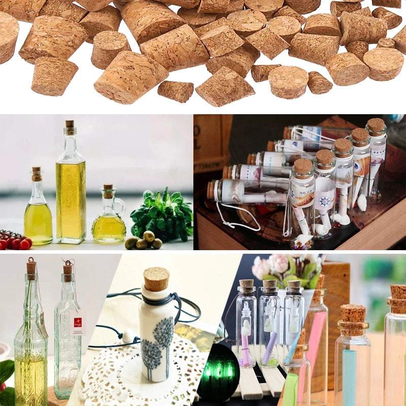 5-50pcs cork stoppers Wine Cork Bottle Stoppers Tapered Cork Stoppers for Bottle Bar Tools Kitchen Accessories