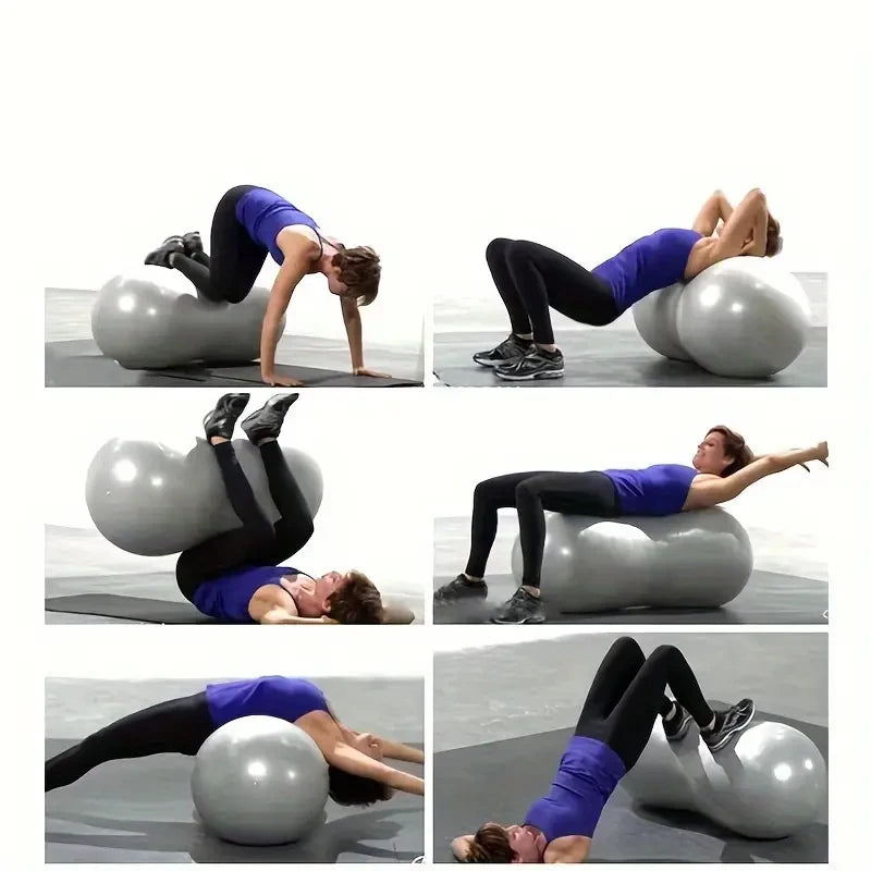 NZ Stock 90*45cm Anti-Burst Peanut Yoga Ball  Sports Gym Yoga Pilates Trainning with Pump