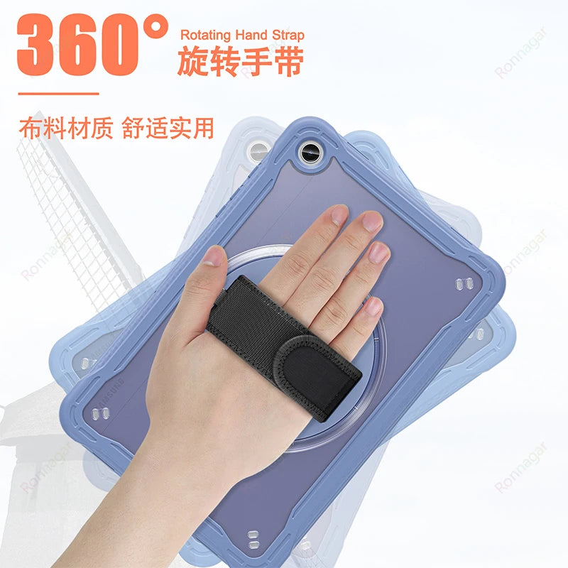 New Light Shockproof Rugged Cover for Samsung Tab A9 Plus 11 Inch 2023 Cases Galaxy Tablet A9+ 11" 5G Stand Hand& Shoulder Strap