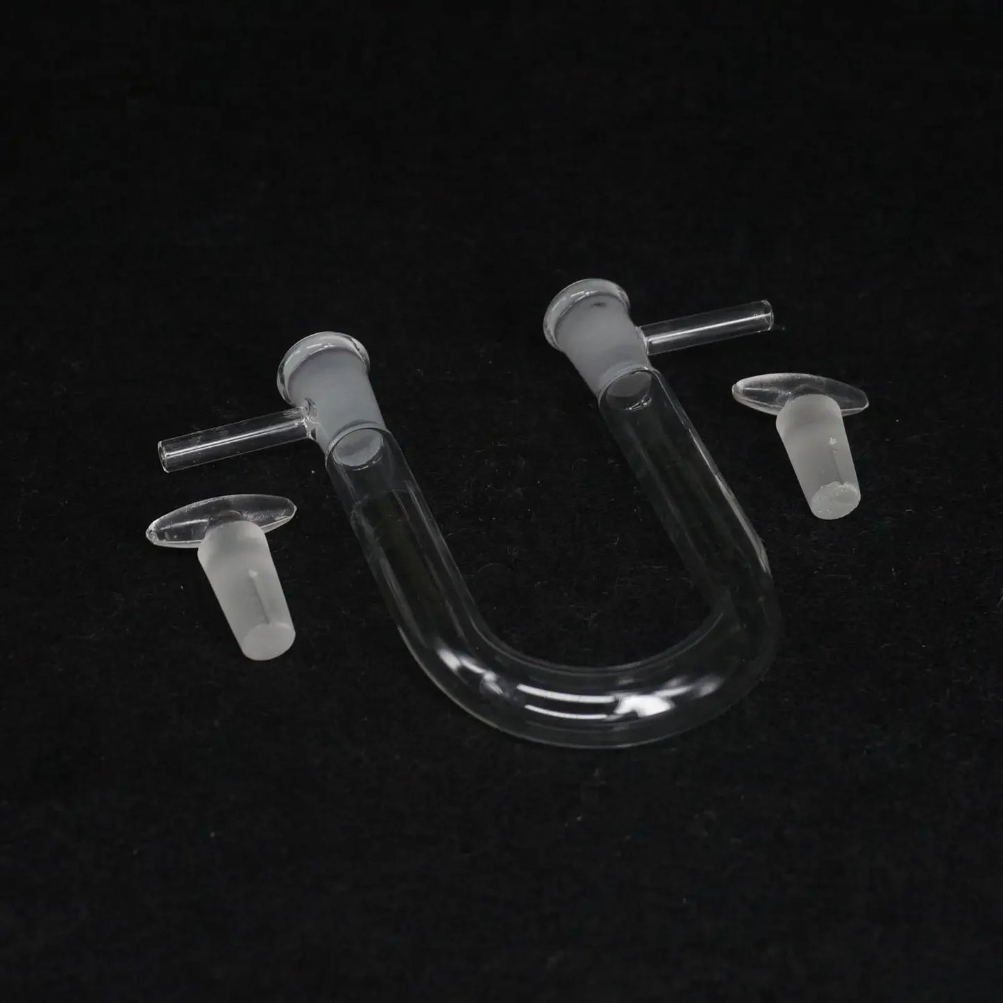 13x100mm Drying Glass Tube Adapter U shape With Stopper and Side Arm Labware - KiwisLove