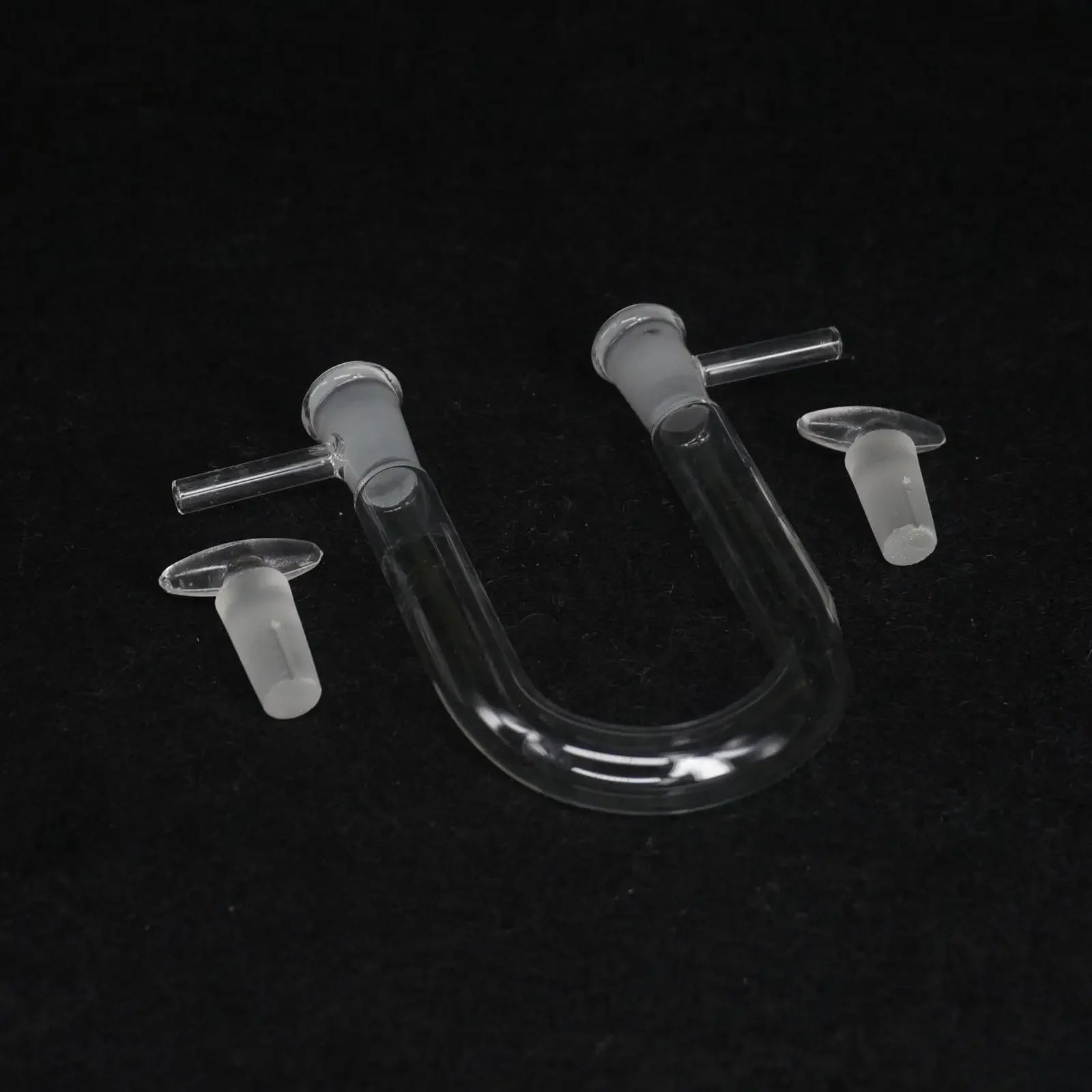 13x100mm Drying Glass Tube Adapter U shape With Stopper and Side Arm Labware - KiwisLove