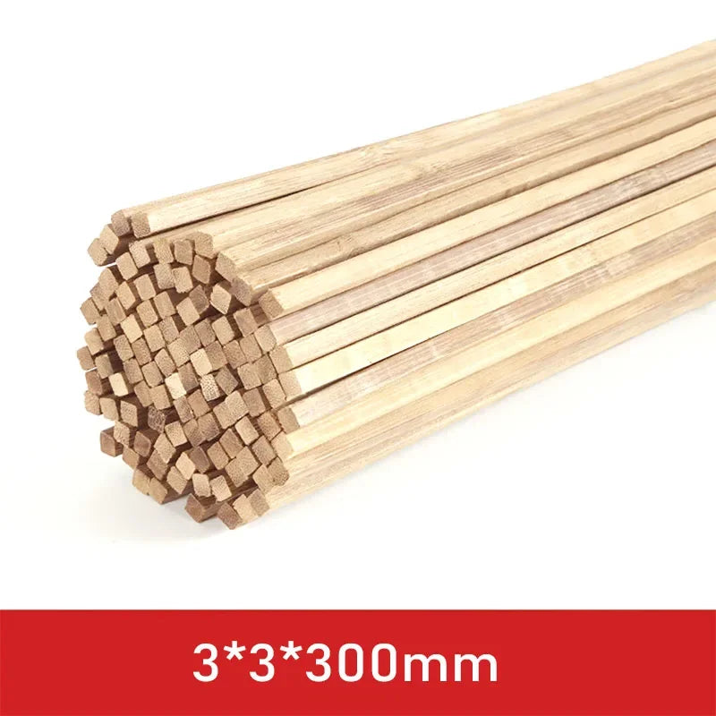 20-50pcs Balsa Wood Craft Square Cudgel Model Building Carving DIY Handicraft Educational Making Accessories Stick