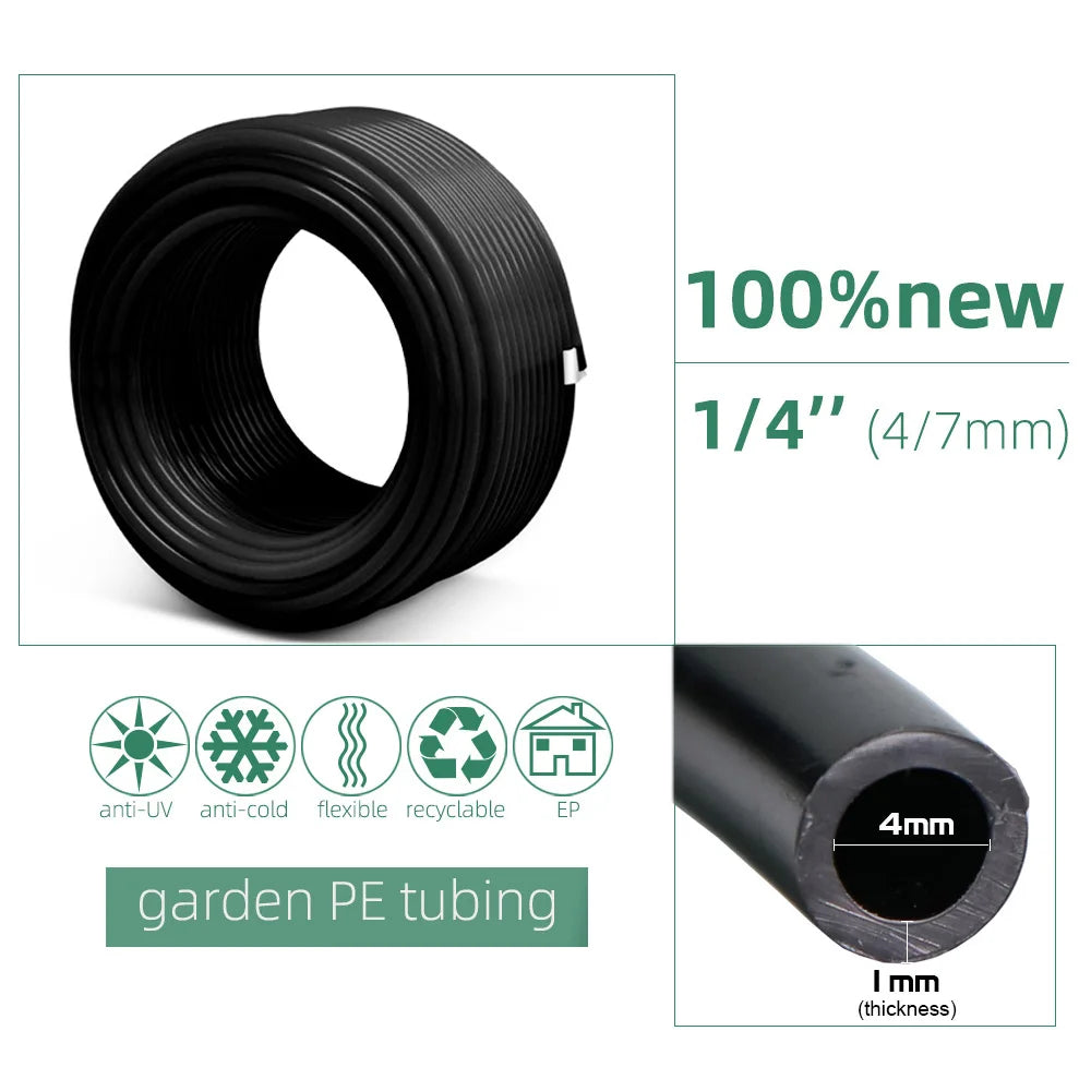 High quality 0.4MM Automatic Timing Cooling Watering System 6/9/12/18/21M Outdoor Garden Irrigation Kit Brass Mist Nozzles Spray