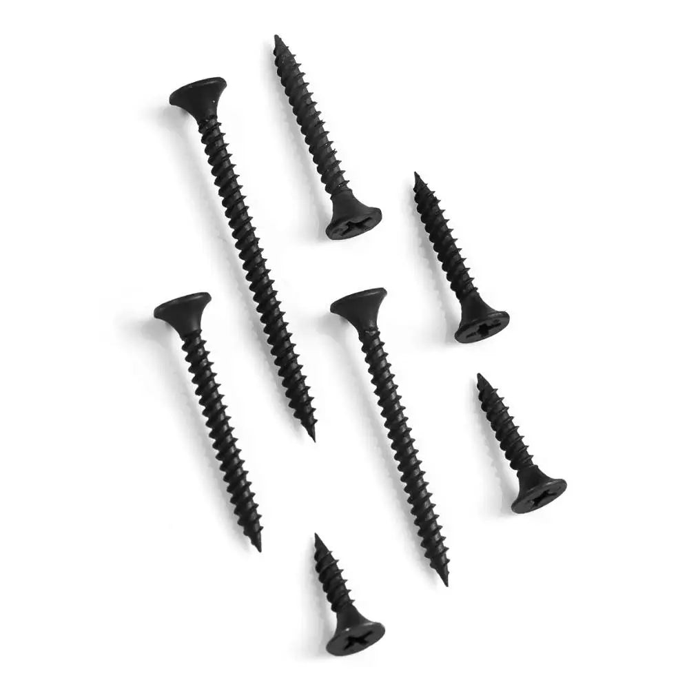 20-50pcs Cross Flat Head Self Tapping Drywall Screw M3.5 Drywall Wood Screws Black Carbon Steel Phillips Screw