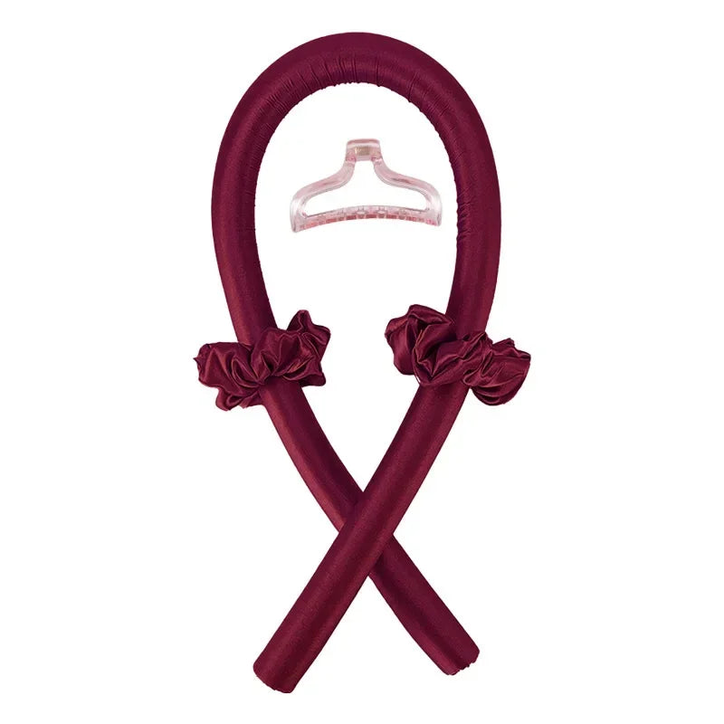 Heatless Curling Rod Headband No Heat Silk Curls Ribbon Hair Rollers Sleeping Soft Headband Lazy Hair Curlers Hair Styling Tools - KiwisLove