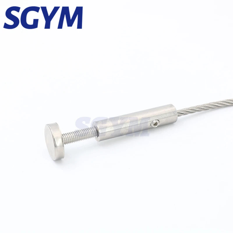 Cable Railing Wire rope Threaded Stud Tension End Fitting Toggle Anchor Terminal Cross Clip Clamp with Hexagon Grub Screw Bolts