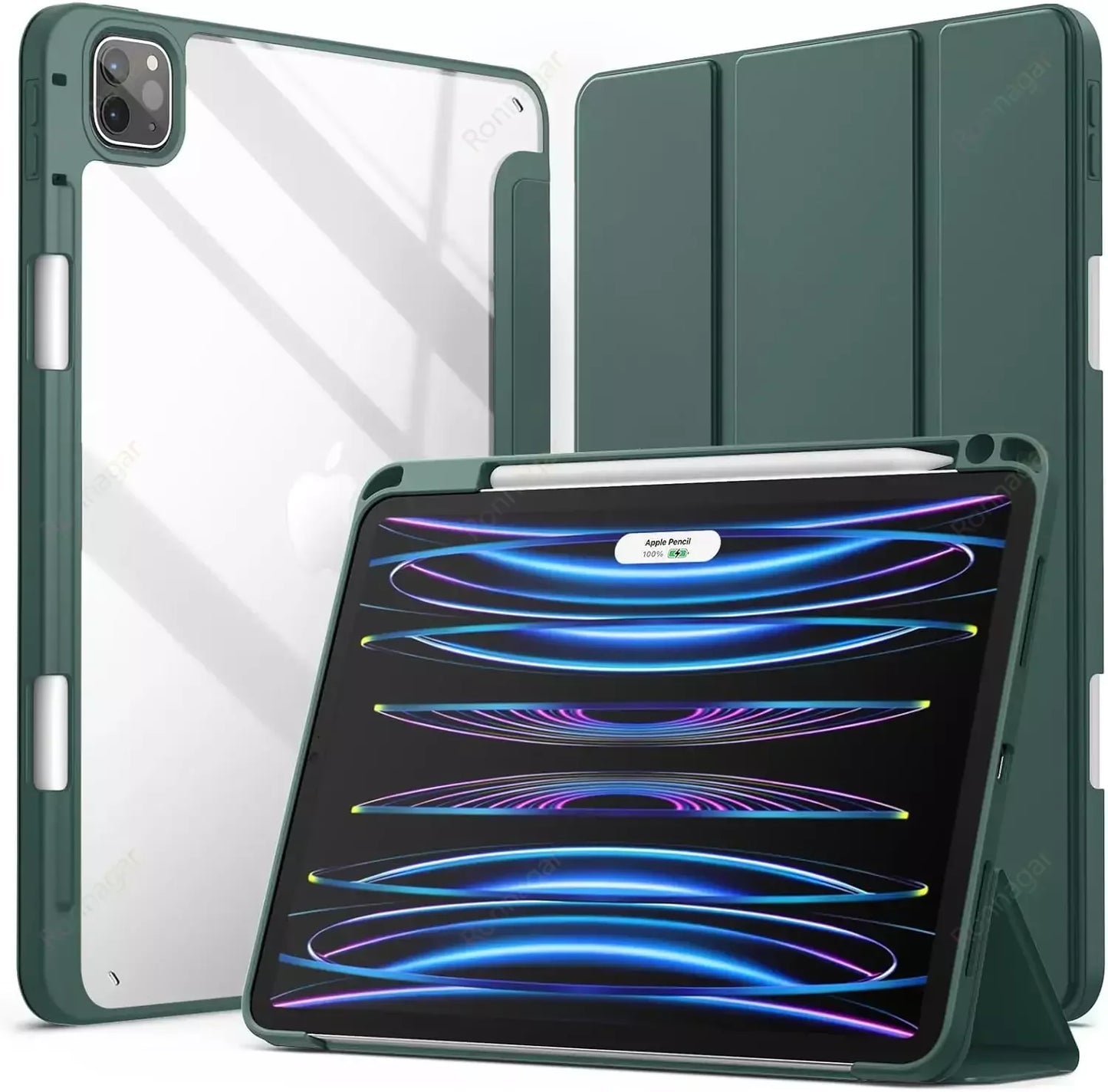 For iPad 10th Generation Case A16 2025 iPad Air5 Air4 10.9 Air 11 M2 M3 2024 Pro11 M4 M2 7 8 9 10.2 10.5 Case With Pencil holder
