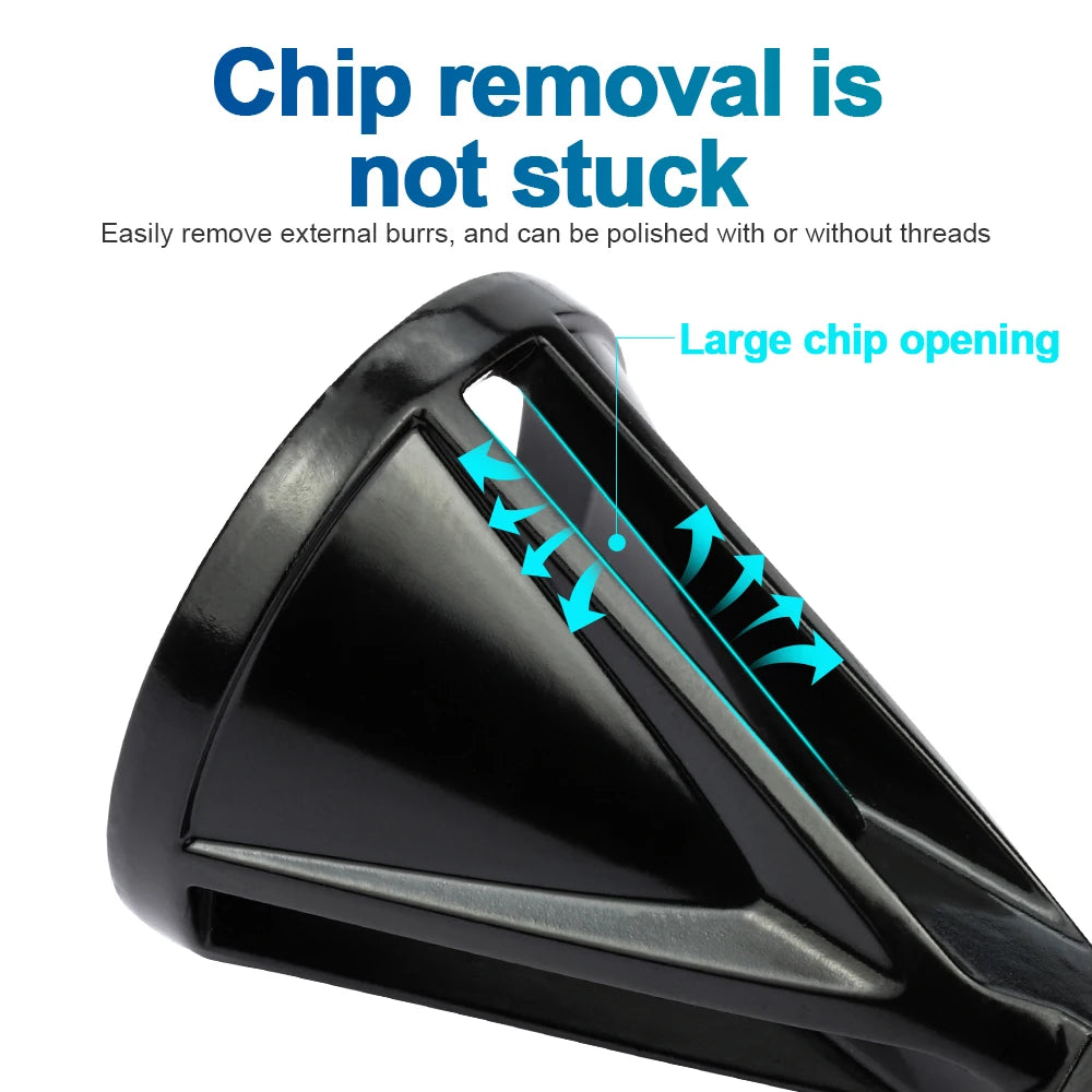 NINDEJIN External Deburring Chamfer Tool Drill Bit Burr Remover Tool HSS Hexagon Shank for Copper Aluminum Steel - KiwisLove