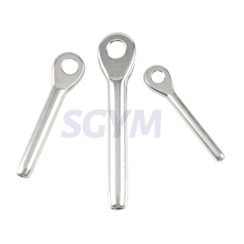 Cable Railing Tensioner 3/4/5/6/8/10mm Swage Eye Terminal T316 Stainless Steel Wire Rope Fitting Hardware