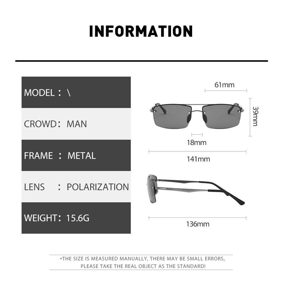 Sunglasses Sports Photochromic Gradient Men Day Night Vision For Driving Polarized Nylon Lens Outdoor UV400 Sun Glasses 1901 - KiwisLove
