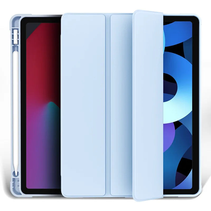For iPad air 5 Case 2022 10.9 Pro 11 inch 2024 with Pencil Holder Cover 2018 9.7 Air 2/3 10.5 2021 10.2 6/7/8/9/10th Generation - KiwisLove