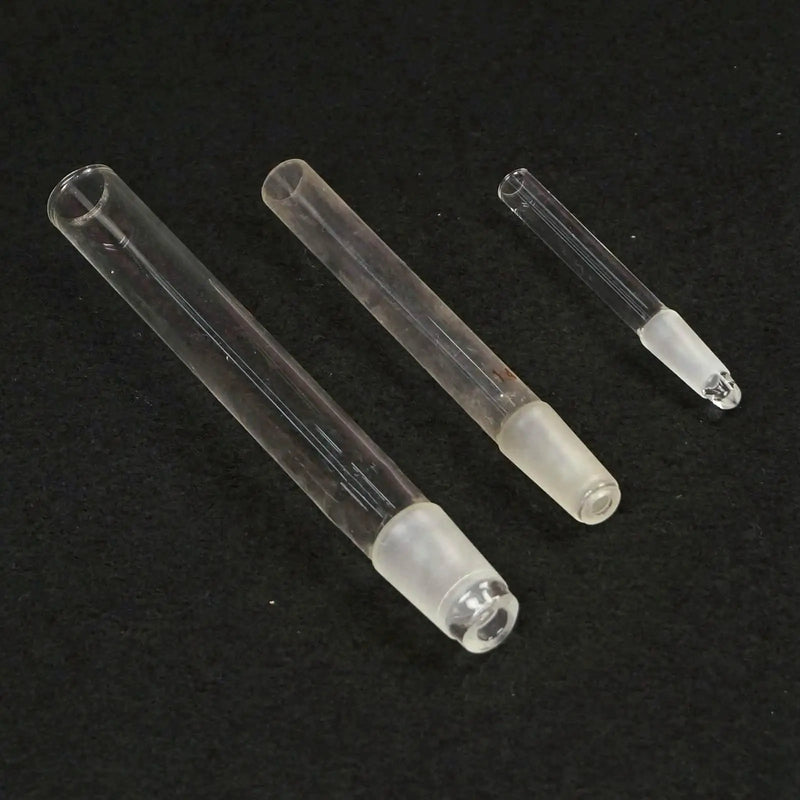 #10 #14 #19 #24 #29 #34 #40 #45 #50 #60 Single Male Joint Glass Straight Connect Adapter Tube