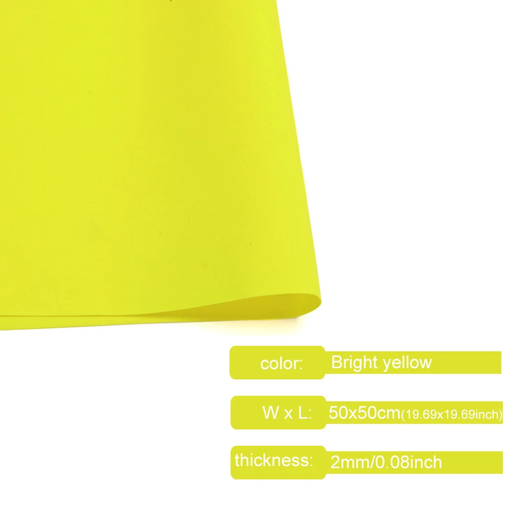 1 Pcs 2mm Colorful  EVA Foam Sheets 50x50cm, Colorful Craft Foam Paper for DIY, Cosplay, Scrapbooking, Arts & Crafts Projects