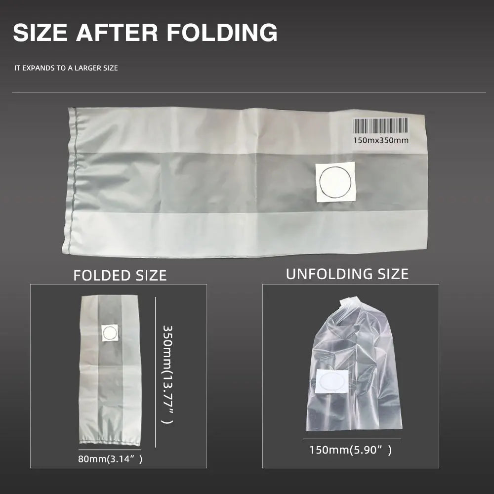 10PCS 0.2um Filter PP Mushroom Grow Bag Transparent Pre Sealable Spawn Media Grow Bag High Temperature for Greenhouse Planting