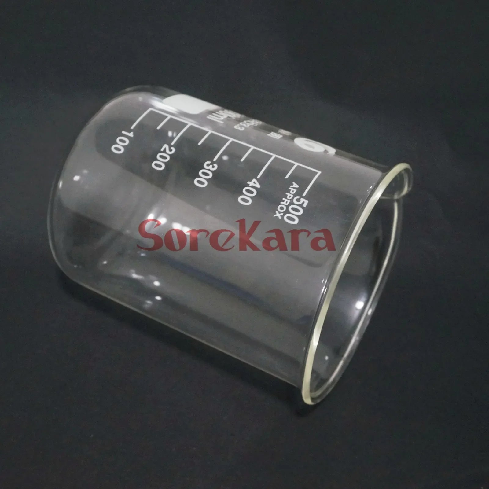 500ml Low Form Beaker Chemistry Laboratory Borosilicate Glass Transparent Beaker Thickened with spout - KiwisLove