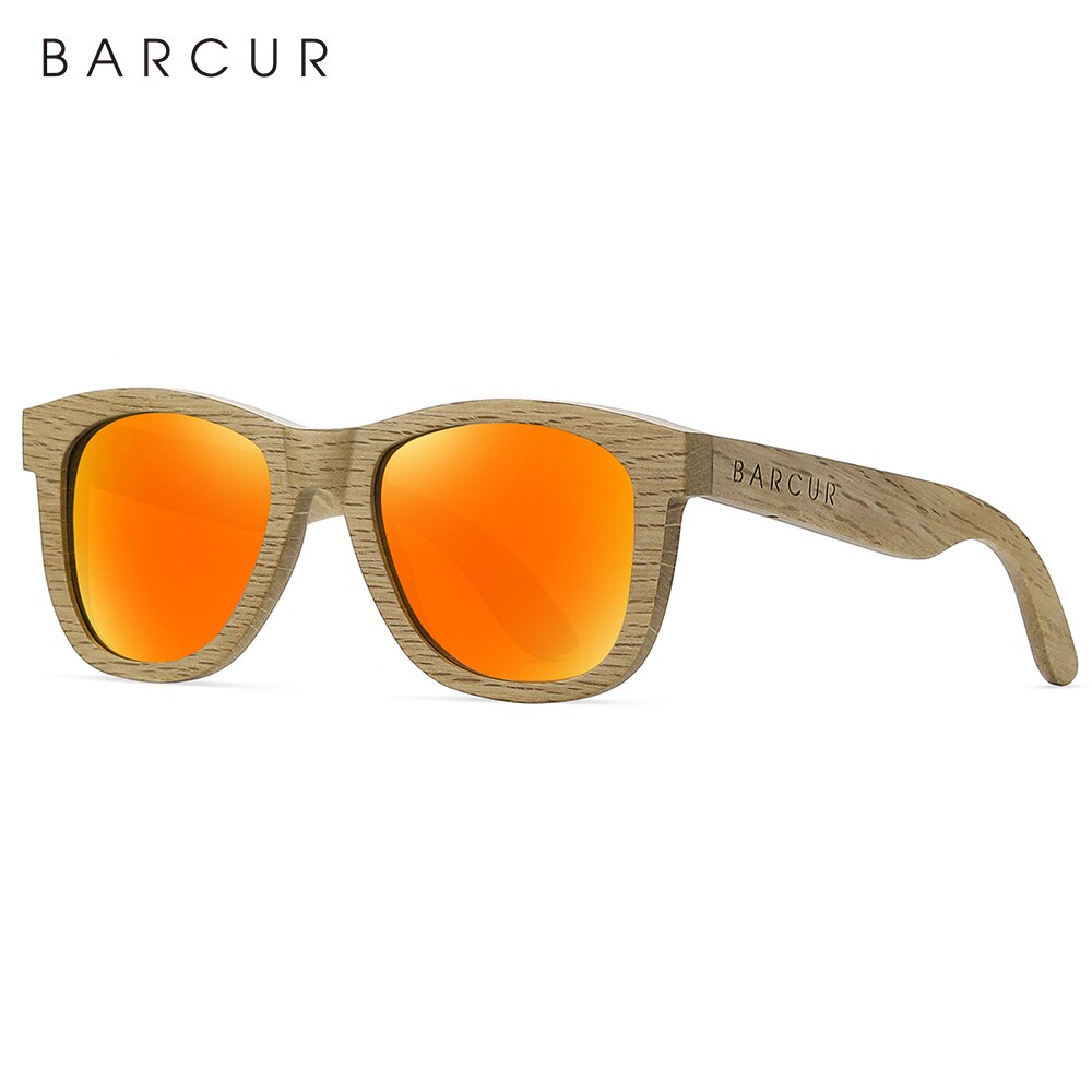 BARCUR Polarized Wood Sunglasses for Men Women Sun Glasses Eco-Friendly Male Eyewear Oculos de sol feminino frete gratis - KiwisLove