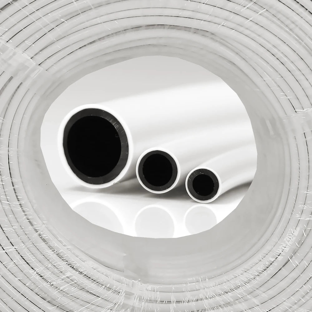 10-30m 1/8'' 1/4''  Panda PVC Hose 2-Layer Drip Irrigation Pipe Black Inside White Outside Garden Irrigation Pipe  Watering Hose