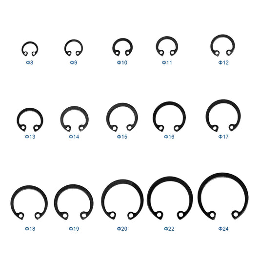 NINDEJIN C type internal circlip retaining rings assortment kit for hole stainless steel carbon steel circlip snap rings DIN472 - KiwisLove