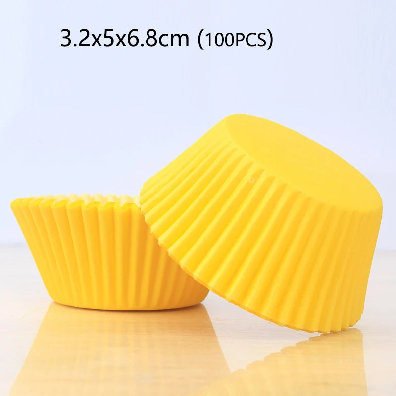 100-1000Pcs Muffin Cupcake Paper Cups Cupcake Liner Baking Muffin Box Cup Case Party Tray Cake Decorating Tools