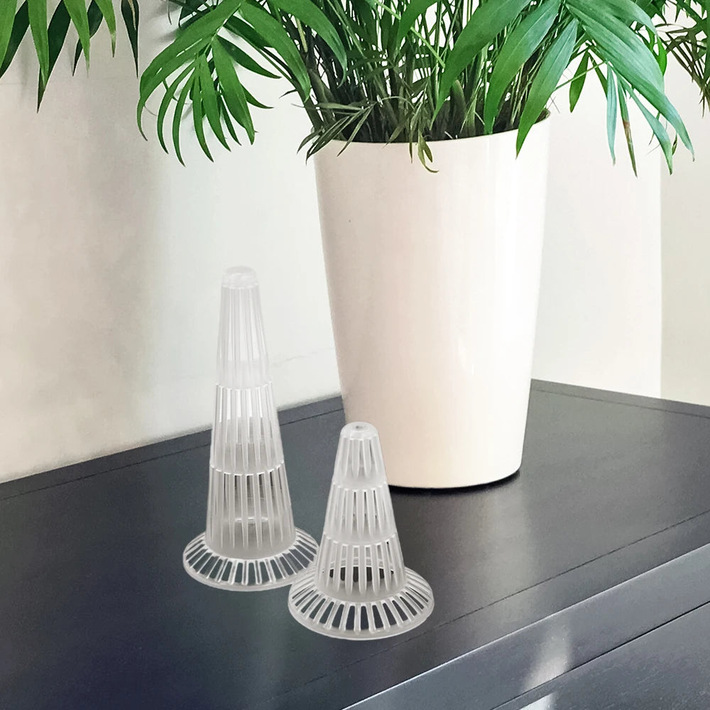 10pcs Plastic Leakproof Cup Flower Pot Bonsai Pot Conical Bottom Net Bottom Coniform Grid Mat Breathable Cup Prevent Soil Loss