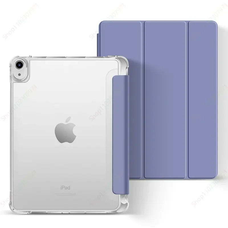 With Pencil Holder Case for iPad A16 2025 Pro11 M4 2024 Air11 M3 M2 iPad  Air5 4 10.9 10th 10.2 7 8 9th 5/6th 2017 2018 9.7 10.5