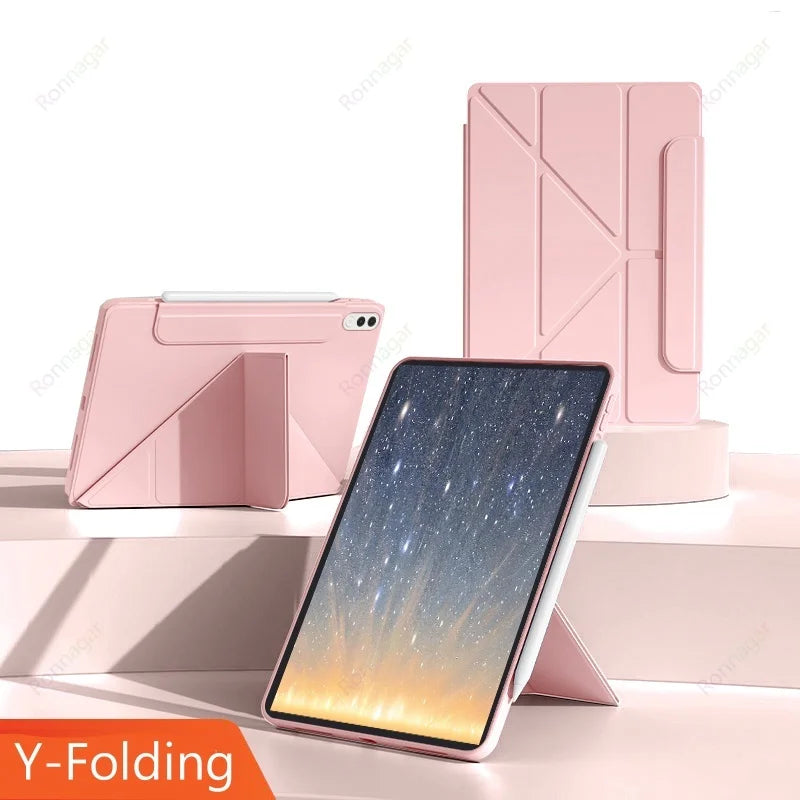 Y-Folding Case For Lenovo Xiaoxin Pad Pro GT 11.1inch 2025 PU Leaher Flip Funda for Xiaoxin Pad Pro GT 11.1'' TB710FU Stand Case