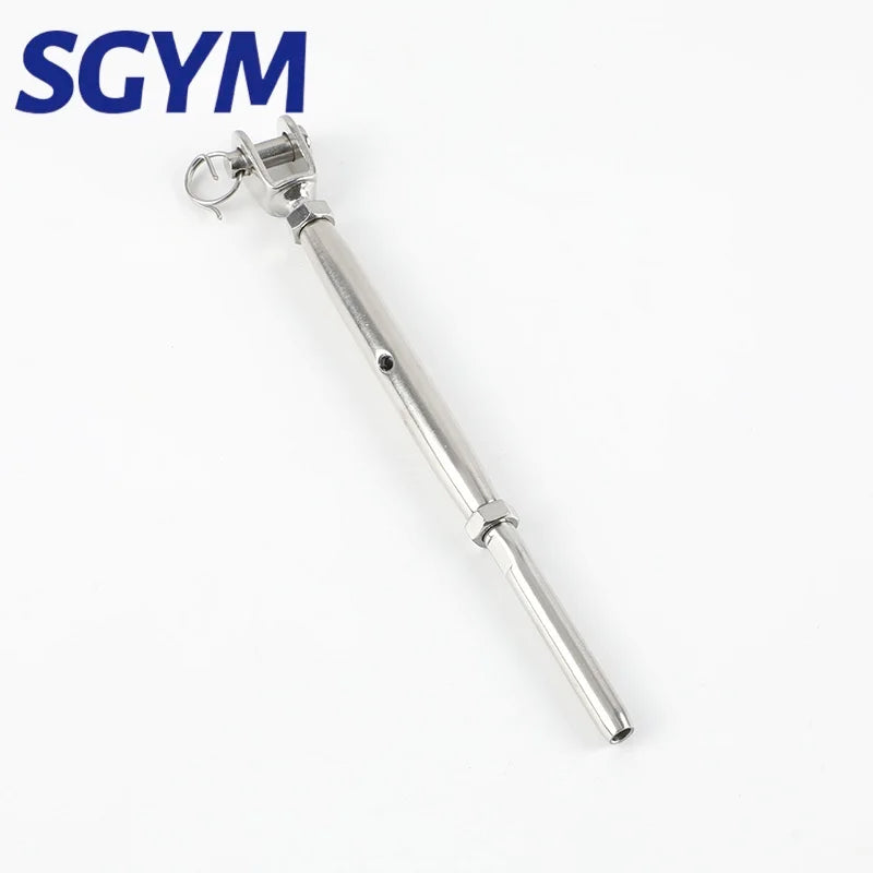 5/12pcs 316 Stainless Steel Cable Railing Kit Jaw Swage Stud Turnbuckle Fork Terminal For 1/8‘’ 3mm Wire Rope
