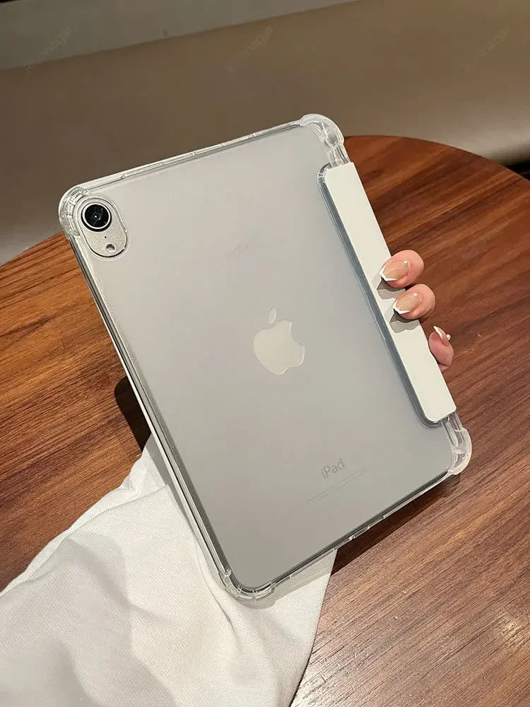 With Pencil Holder Case for iPad A16 2025 Pro11 M4 2024 Air11 M3 M2 iPad  Air5 4 10.9 10th 10.2 7 8 9th 5/6th 2017 2018 9.7 10.5