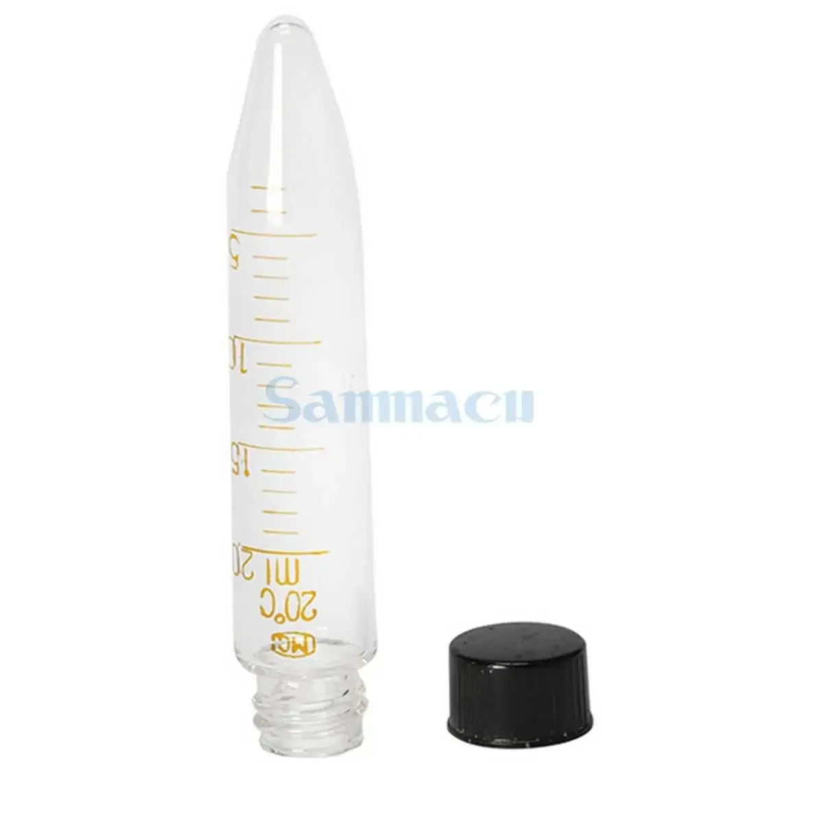 5/10/15/20/25/30/50/100ml Lab Glass Centrifuge Tube V-bottom Screw Cap With Scale Line Ware - KiwisLove