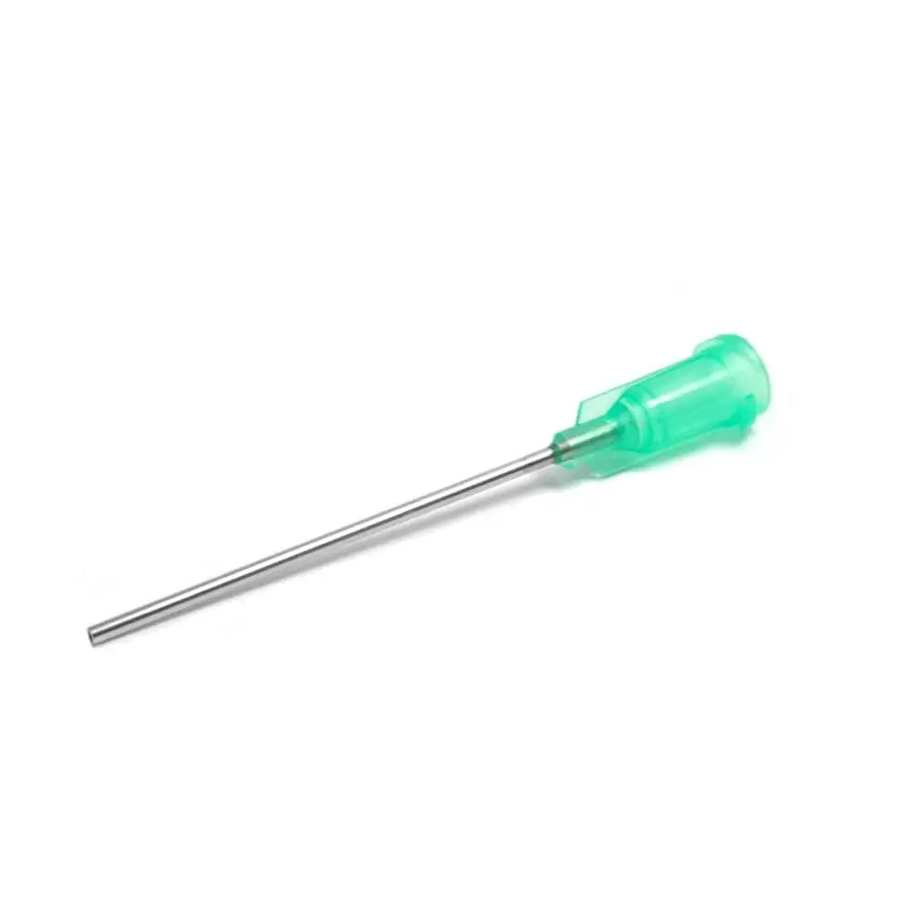 10/25pcs 1.5 Inch Dispensing Needles Syringe Needle 1.5 Inch Length Machine Nozzle Glue Needle Blunt End Threaded Port 14G-27G