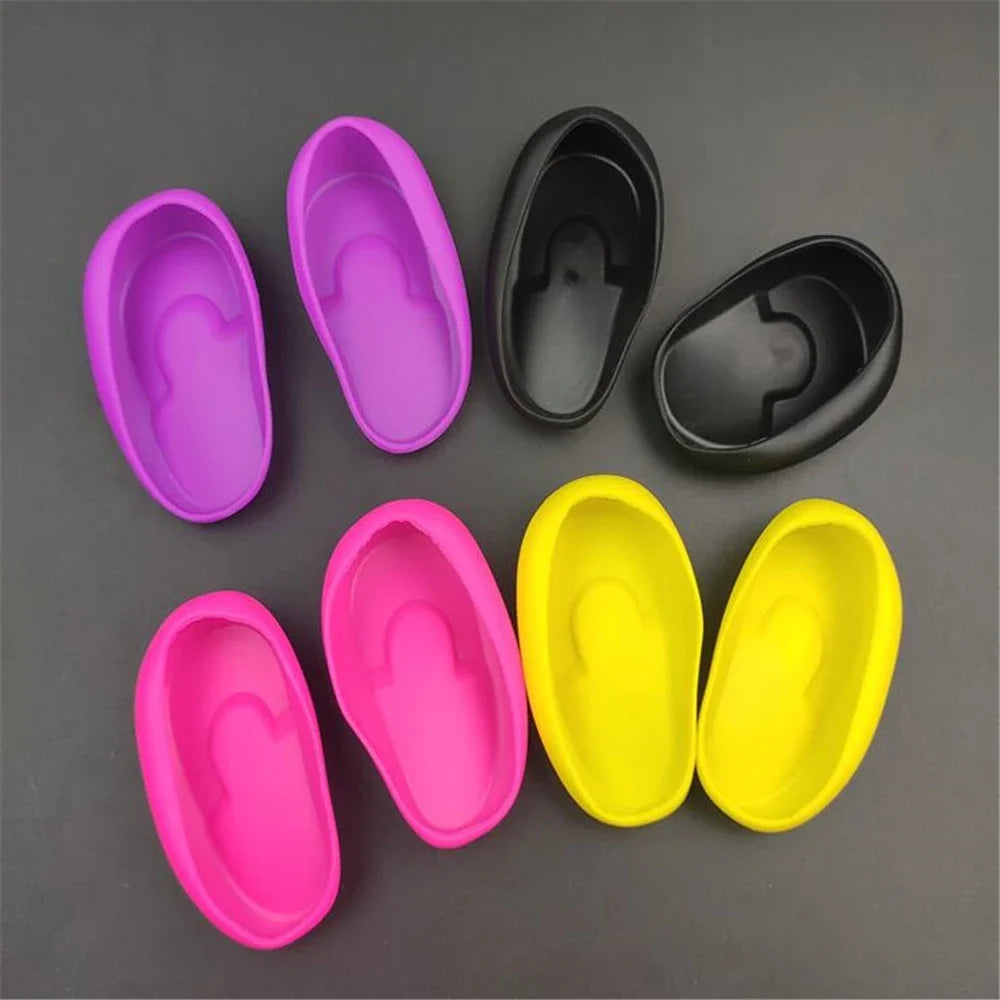 2pcs Silicone Ear Cover Hair Coloring Dyeing Ear Protector Waterproof Shower Ear Shield Earmuffs Caps Salon Styling Accessories - KiwisLove