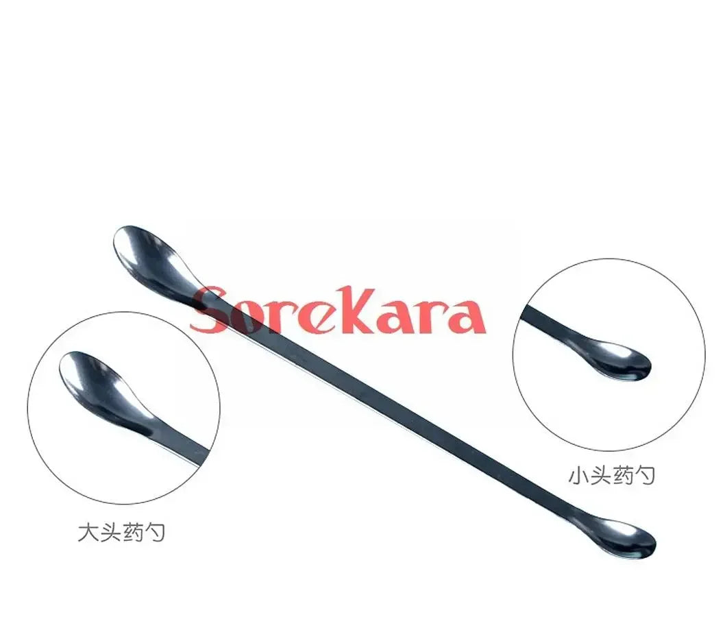 16/18/20/22cm Stainless Steel Medicinal Spoon Ladle Double-ended  Pharmacy - KiwisLove
