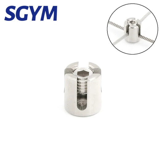 1Pcs M3/M4/M5/M6/M8 90 Degree Angles Marine Grade Stainless Steel 316 Wire Rope Trellis Systems Green Wall Cross Clip Rope Clamp