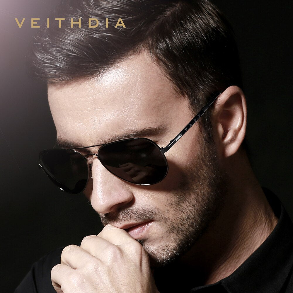 VEITHDIA Polarized UV400 Protection Sunglasses Men's Brand Designer Fashion Classic Outdoor Driving Sun Glasses For Male V2839 - KiwisLove