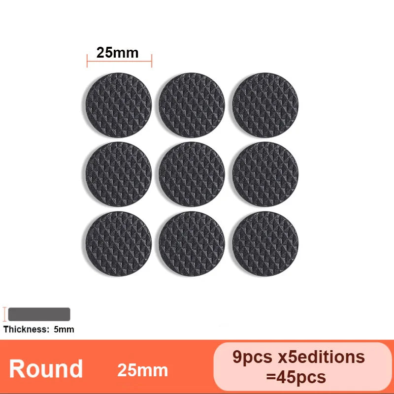 Table Leg Protectors, Anti-Scratch Leg Pads, Rubber Anti slip Chair Leg Pads, Silent Stickers, Furniture Accessories