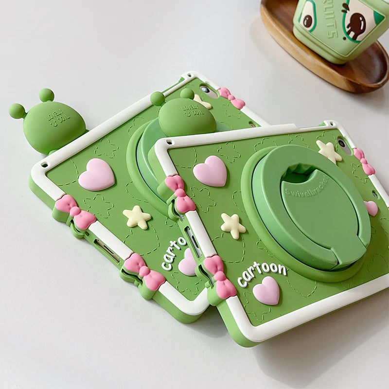 Kids Cartoon Frog Case for Xiaomi RedMi Pad 2 11inch 2025 Soft Silicone Case for Redmi Pad SE 2023 11'' 8.7'' MiPad6 5 Pro11inch