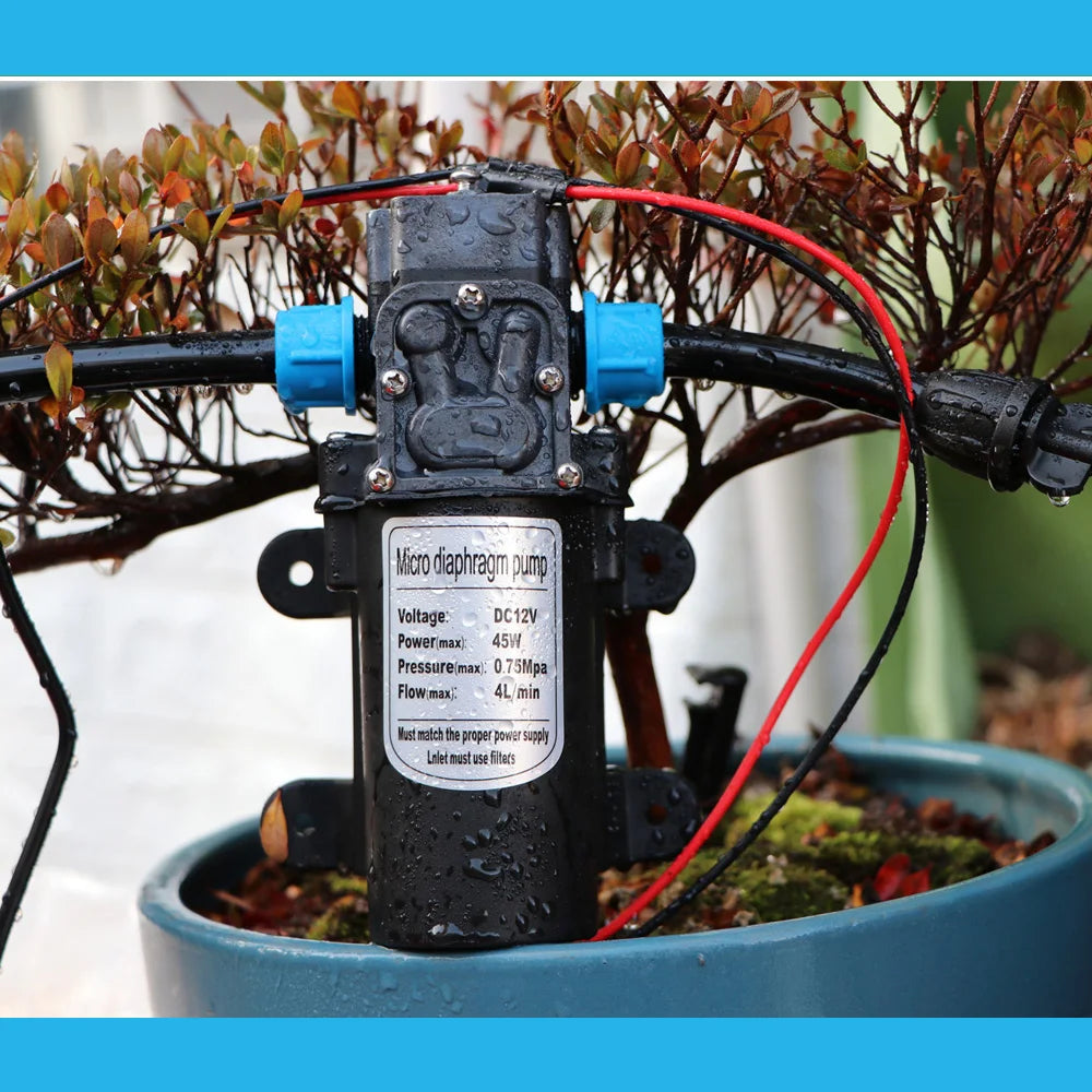 High quality 0.4MM Automatic Timing Cooling Watering System 6/9/12/18/21M Outdoor Garden Irrigation Kit Brass Mist Nozzles Spray