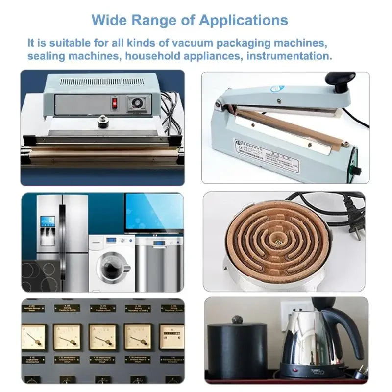 5m Nichrome Flat Heater Wire For Heating Elements Strip Accessories of Vacuum Sealing Packaging Machine Heating Sealer Parts