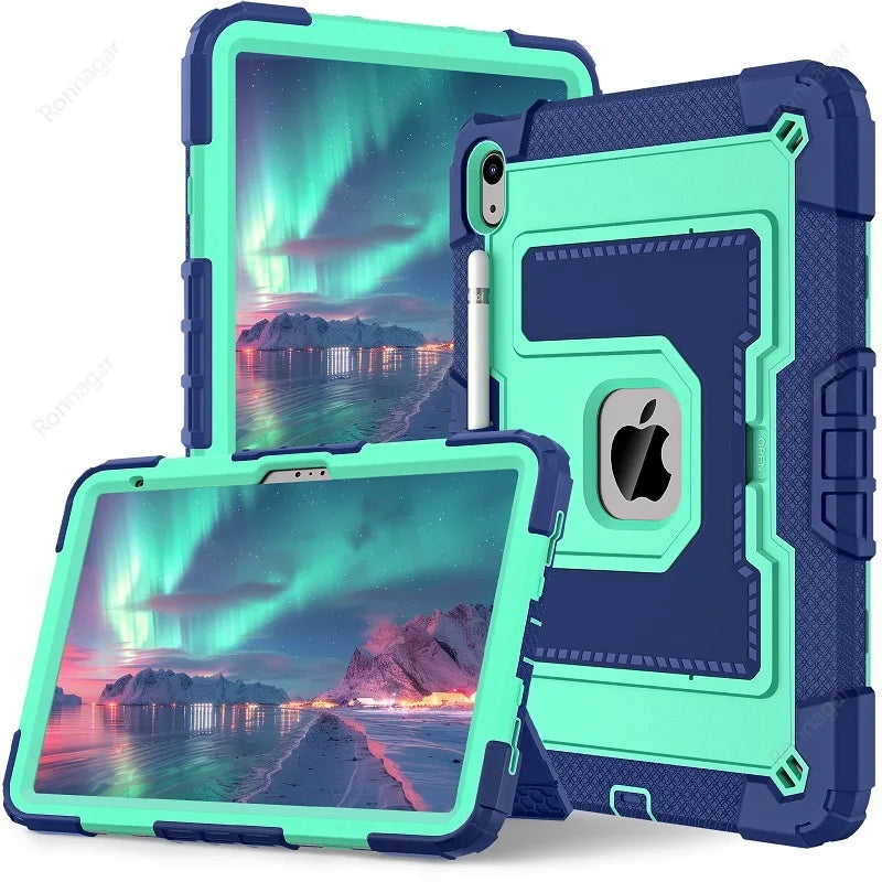 Kids Friendly Case for iPad A16 11th Gen 2025 iPad Air11 M2 M3 Air4 510.9 10th 9th 8 7 10.2 mini 6 7 Heavy Duty Protective Case