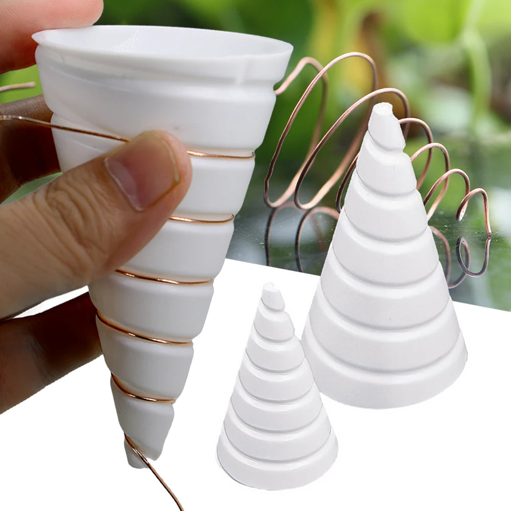 1pc Reusable Coil Wire Winding Tools Multifunctional Gardening Flower Pots Wire Antenna Fixture Electro Culture Copper Antenna