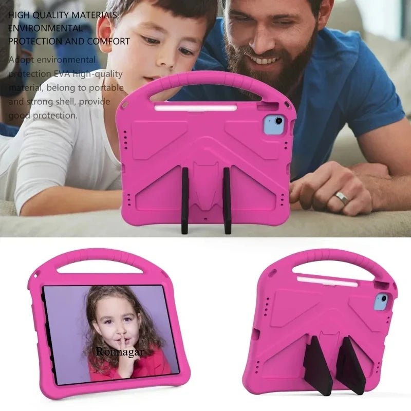 EVA Kids Case for iPad A16 2025 11th Air11 13 2024 Pro11 12.9 13 2024 Cover 10.2 7 8 9 10th Air4 5 10.9 Mini 1 2 3 4 5 6 7 Stand