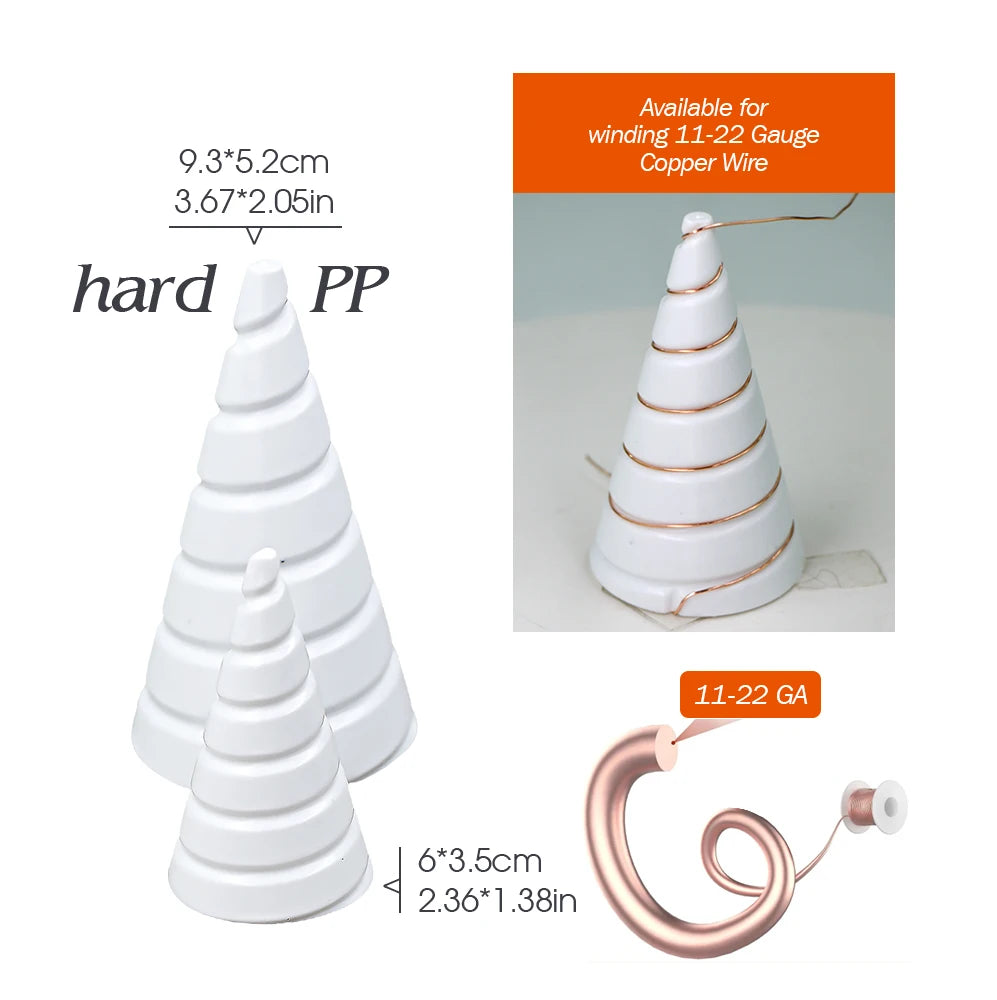 1pc Reusable Coil Wire Winding Tools Multifunctional Gardening Flower Pots Wire Antenna Fixture Electro Culture Copper Antenna
