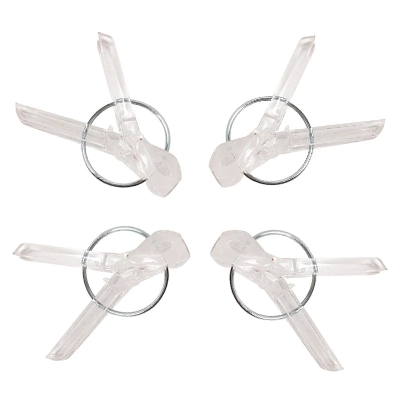 25-100PCS Plant Grafting Clip Plastic Gardening Tool For Cucumber Eggplant Watermelon, Round Mouth Flat Mouth Anti-fall Clamp